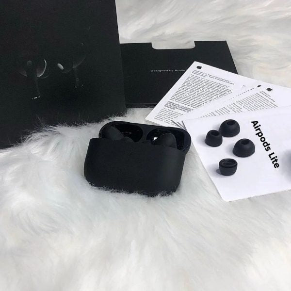 Apple Airpods Black Lite Edition (2nd Generation) With Active Noise Cancellation – Seamless Wireless Audio (with Box)