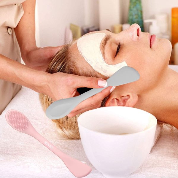 Combo Deal | Ice Roller Facial Massage | Silicone Cleansing Ice Lattice + Silicone Face Mask Brush Applicator (random Color)