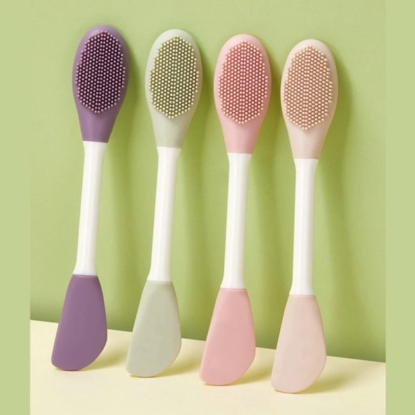 Combo Deal | Ice Roller Facial Massage | Silicone Cleansing Ice Lattice + Silicone Face Mask Brush Applicator (random Color)