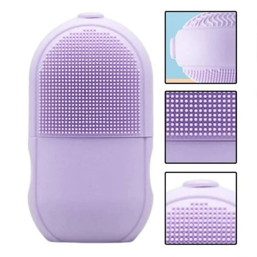 Combo Deal | Ice Roller Facial Massage | Silicone Cleansing Ice Lattice + Silicone Face Mask Brush Applicator (random Color)