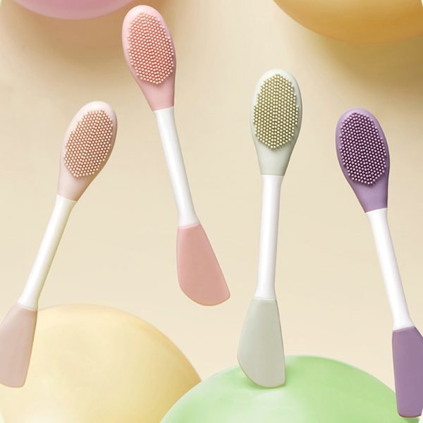 Combo Deal | Ice Roller Facial Massage | Silicone Cleansing Ice Lattice + Silicone Face Mask Brush Applicator (random Color)